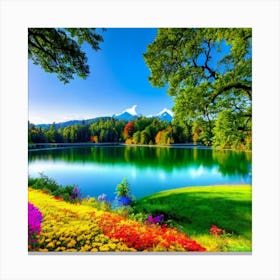 Beautiful magic forest landscape Canvas Print