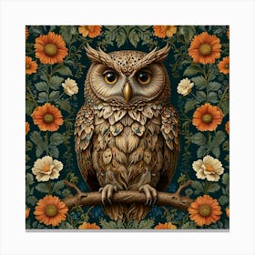 william morris owl 2 Leinwandbild