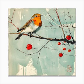 Birds. The Poem Of The Fluttering Seasons [鳥たち: 羽ばたく季節の詩] (VII) Canvas Print