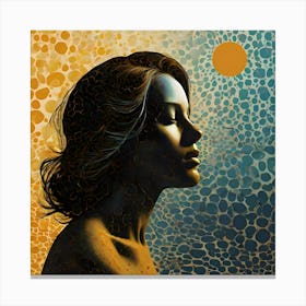 Woman'S Face Canvas Print