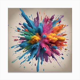 Color Explosion Canvas Print