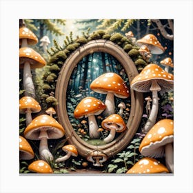 Mushroom Forest 10 Canvas Print