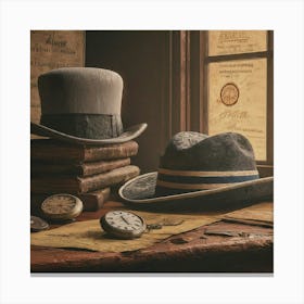 Hats Stock Videos & Footage Canvas Print