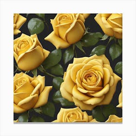 Yellow Roses 2 Canvas Print