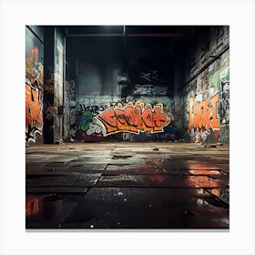 Graffiti Wall Canvas Print