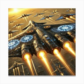 Sunstrike Bombers Converted Canvas Print