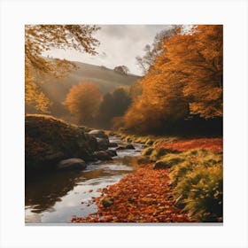 Autumn River 2 Canvas Print