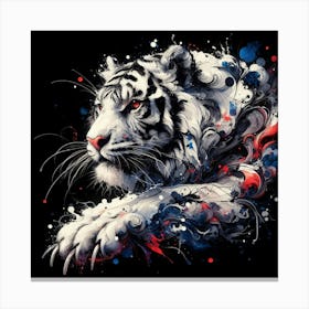 White Tiger 9 Canvas Print