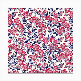 Lily Lane London Fabrics Floral Pattern 3 Canvas Print