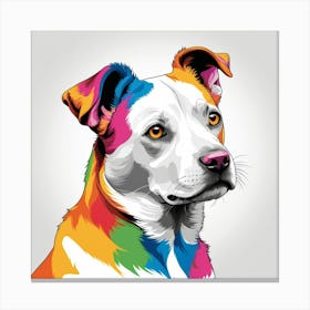 Rainbow Dog 1 Canvas Print