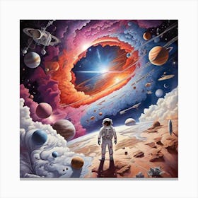 Space scape Canvas Print