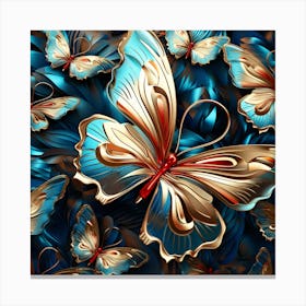 Butterfly Wallpaper 1 Canvas Print