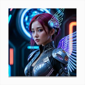 Korean Girl With Wings 1 Canvas Print