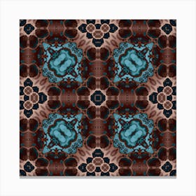 Blue Abstract Pattern Canvas Print