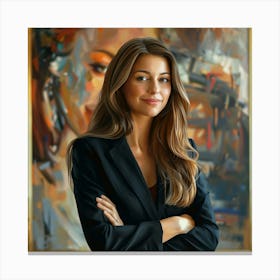 Portrait Of A Woman 8 Canvas Print