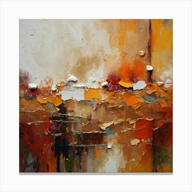 Palette Knife Painting Heavily Plaster In Textile (3) Canvas Print