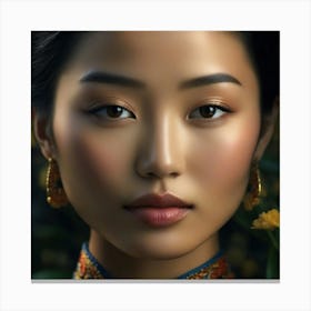 Chinese Beauty Canvas Print