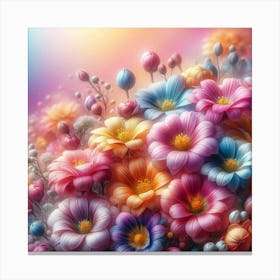 Colorful Flowers Canvas Print