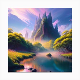 Fantasy Landscape Painting 7 Canvas Print