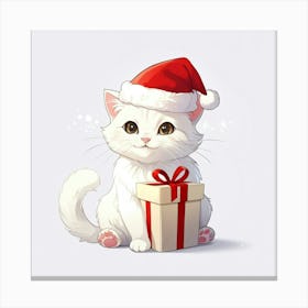 Christmas Cat 1 Canvas Print