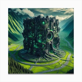 Futuristic City 1 Canvas Print