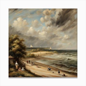 Day At The Beach Canvas Print