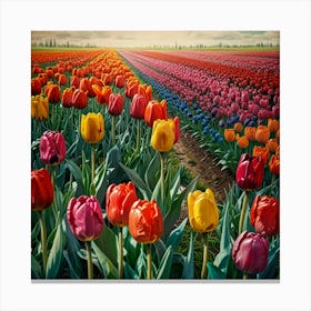 Tulip Field 1 Canvas Print