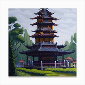 Chinese Pagoda Canvas Print