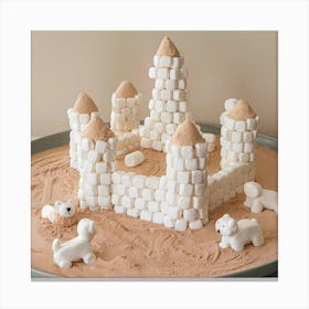 Marshmallow Sand Castle Canvas Print