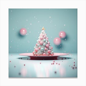 Christmas Tree On A Plate 1 Canvas Print