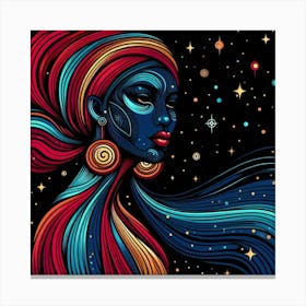 Stariel Celestial Portrait Canvas Print