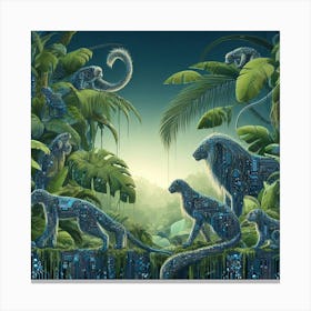 Jungle Animals 1 Canvas Print