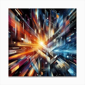 Abstract Abstract City Canvas Print