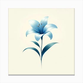 Blue Lily Canvas Print