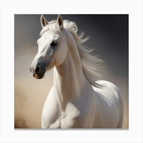 White Horse Canvas Print