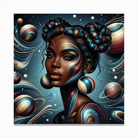 Altheora Celestial Portrait Canvas Print