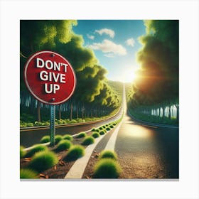 Don'T Give Up Canvas Print