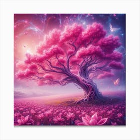 Tree Of Lotus Canvas Print