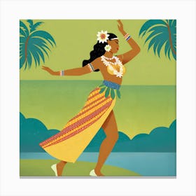 Hawaiian Dancer Canvas Print