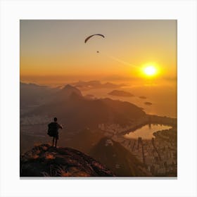 Paraglider Canvas Print