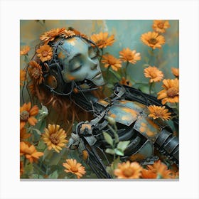 Robot Girl Canvas Print