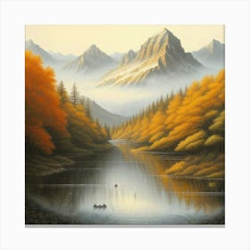 Autumn In The Mountains Canvas Print