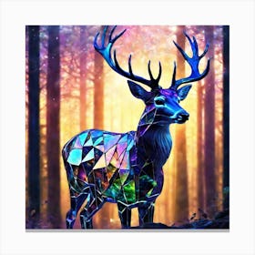 Deer In The Forest 54 Canvas Print