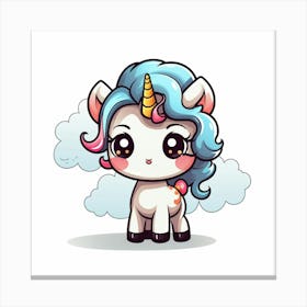 Cute Unicorn 437 Canvas Print