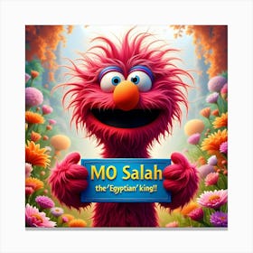 Mo Salah The Egyptian King 1 Canvas Print