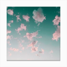 Sky with Puffy Clouds Canvas Print