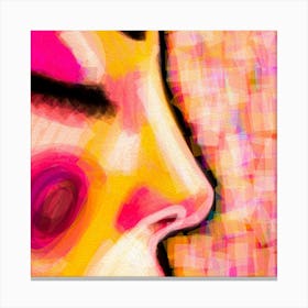 Woman'S Face Canvas Print