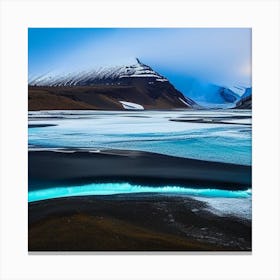 Blue Lagoon In Iceland Canvas Print
