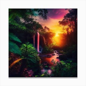 Tropical Sunset Canvas Print