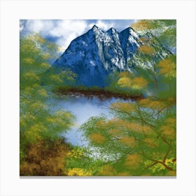 Mountain Scene Canvas Print